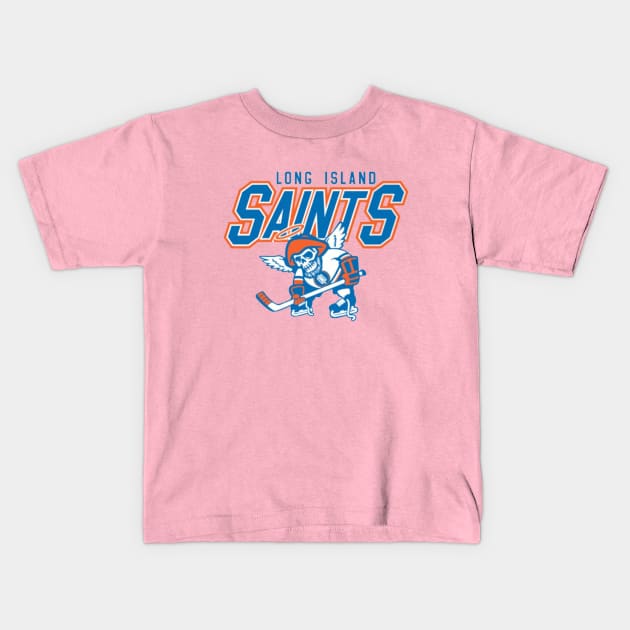 New York Saints Hockey Logo Kids T-Shirt by farani